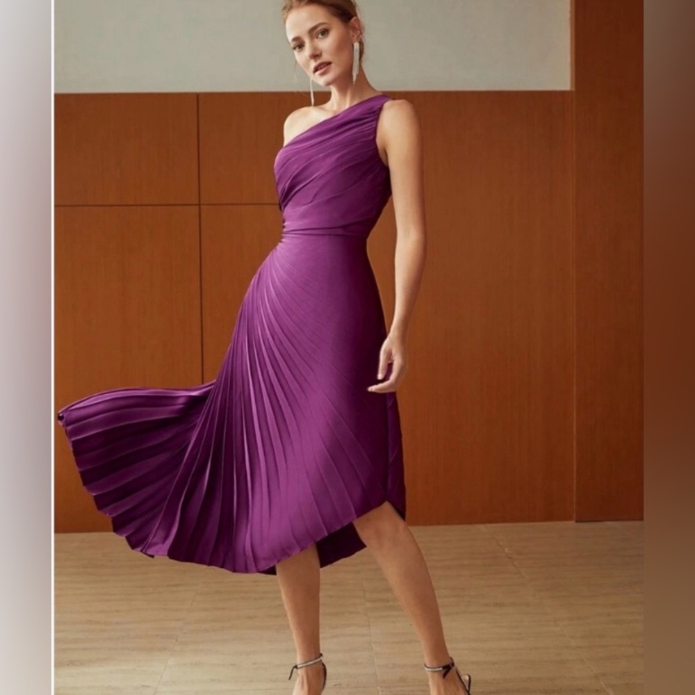 #483 Sam Edelman One Shoulder Ruched Dress size 6 NWT